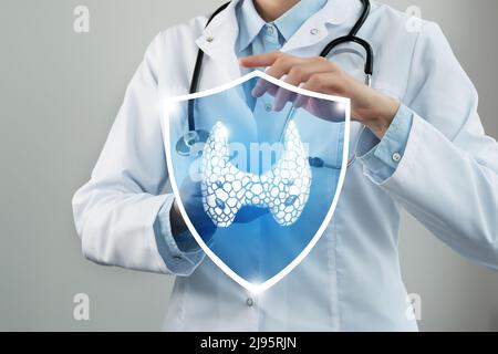 Schutz`s Gesundheits- und Genesungskonzepts des Patienten. Neutrale Farbpalette, Kopierbereich für Text. Stockfoto